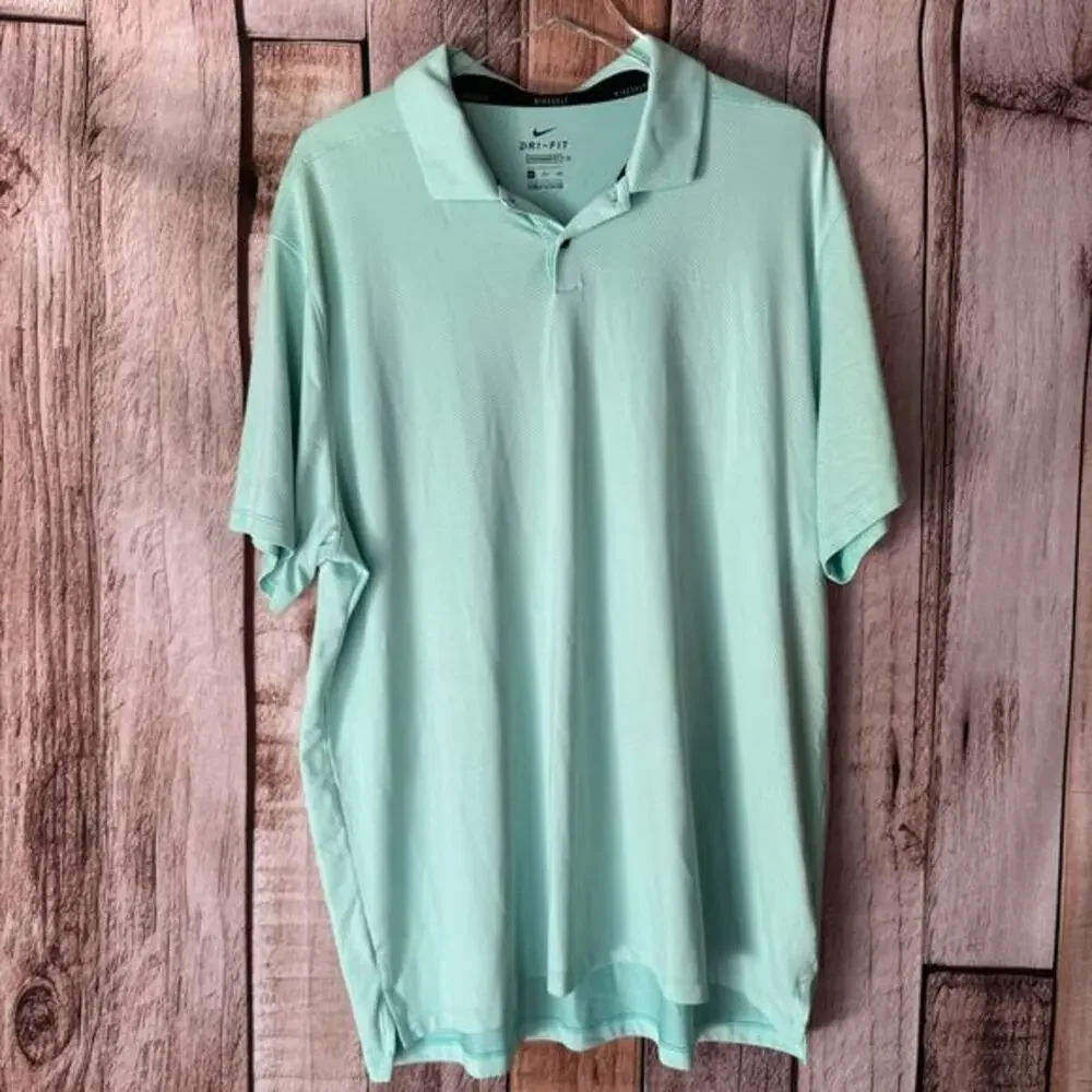 Nike Golf Polo‎ Shirt Dri-Fit Standard XXL Short Sleeve Performance Activewear